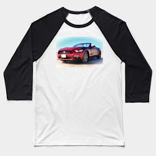 Ford Mustang Convertible Baseball T-Shirt